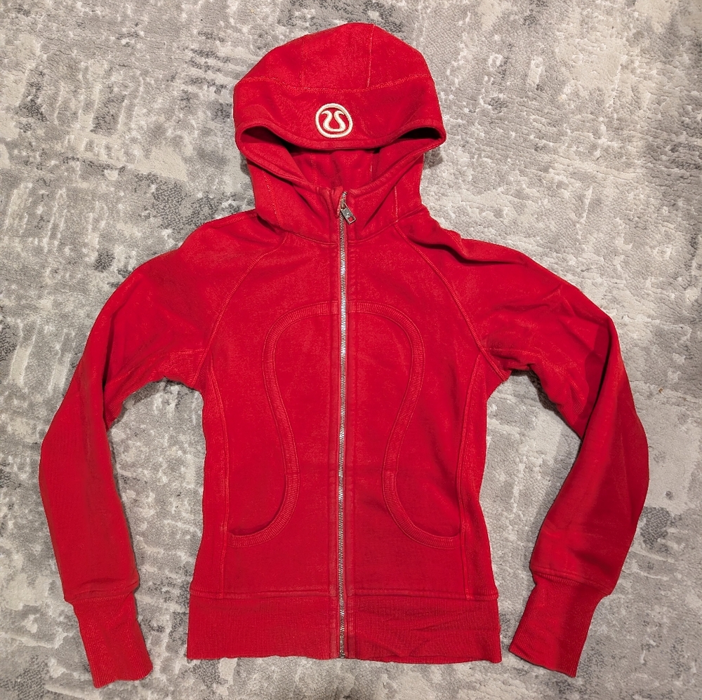 Lululemon Red Scuba Hoodie